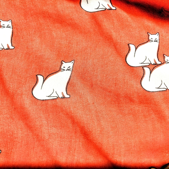 ZARA Red sheer cat blouse (Small) - Picture 6 of 11